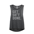 thumbnail image 1 of Thread Tank Get Shit Done Women's Sleeveless Muscle Tank Top Charcoal Medium, 1 of 4