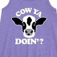 thumbnail image 2 of Instant Message - Cow Ya Doin - Toddler & Youth Girls A-line Dress, 2 of 5