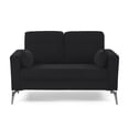 thumbnail image 6 of Miekor Furniture 3 Piece Living Room Sofa Set, including 3-Seater Sofa, Loveseat and Sofa Chair, with Two Small Pillows, Corduroy Black 00204, 6 of 9