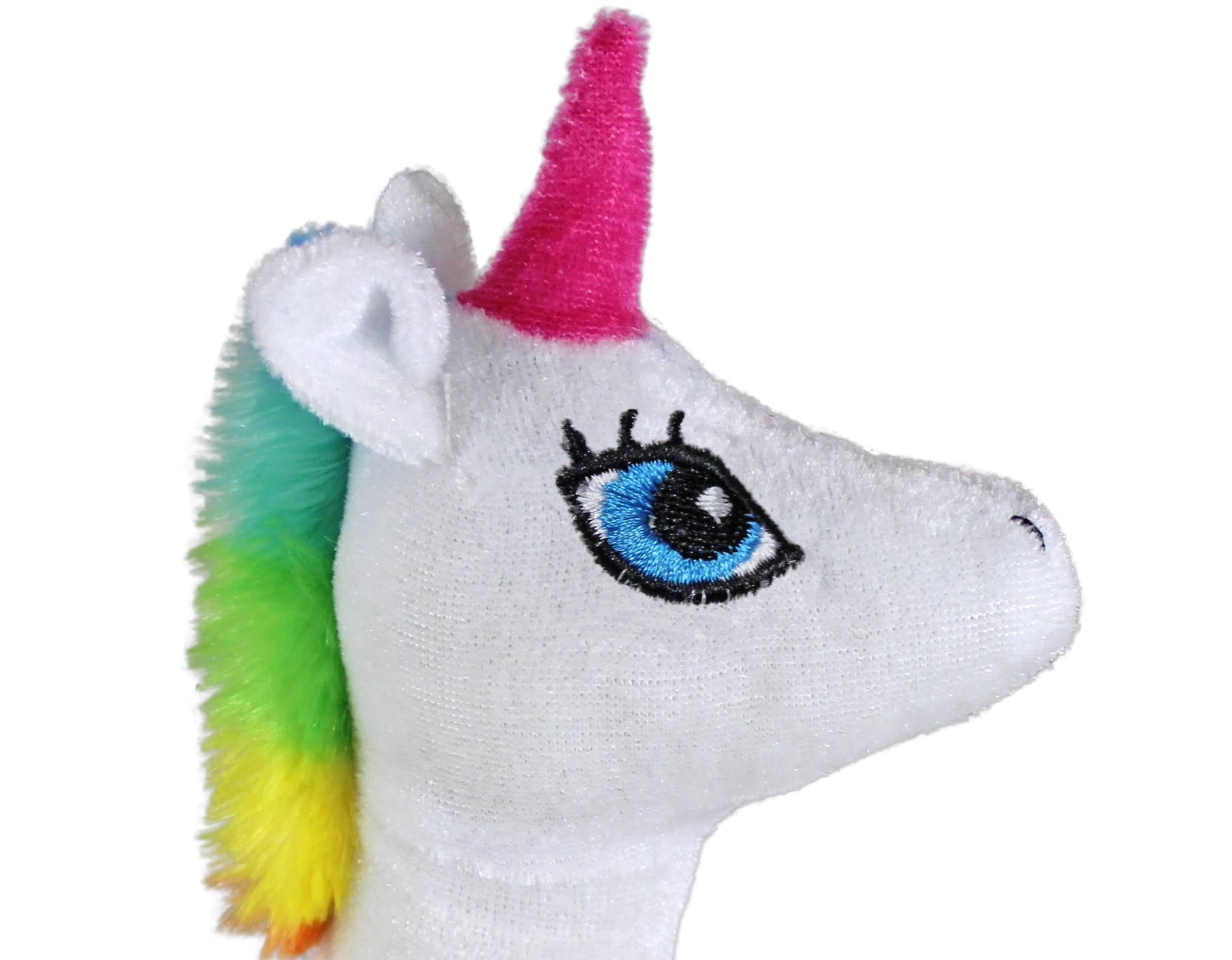 Plush Pal 9" Soft & Fluffy White Unicorn Stuffed Animal Toy with Rainbow Tail And Mane