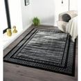 thumbnail image 2 of MDA Home Ksamil 5'3" x 7'3" Abstract Border Area Rug in Black/Gray, 2 of 7