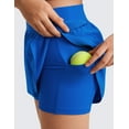 thumbnail image 4 of CRZ YOGA Girls Feathery-Fit Soft 2 in 1 Athletic Shorts Tennis Soccer Running Casual Liner Pockets Kids Teen, 4 of 6