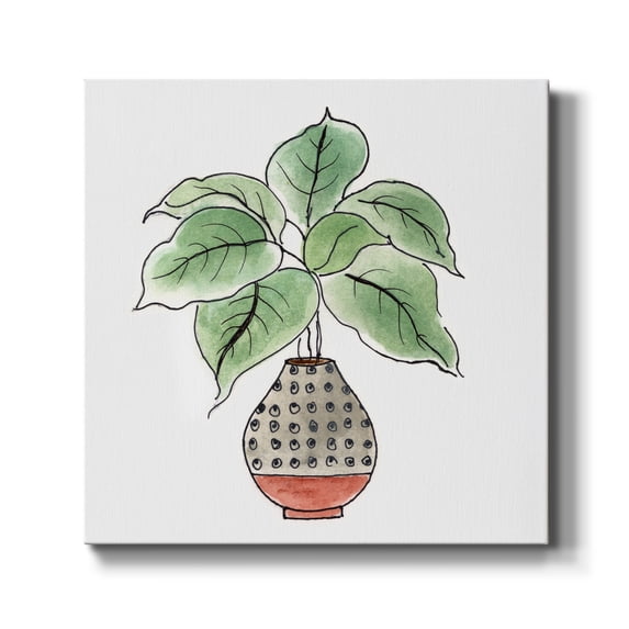 Boho Greenery I-Premium Gallery Wrapped Canvas - Ready to Hang