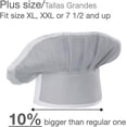 thumbnail image 2 of URBY 1pc Extra Large Chefs Hat Similar to Hat Size XL, XXL and up, White, 2 of 5