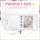 thumbnail image 2 of Álbum de Tarjetas Photocard A7, Libro de Portatarjetas KPop Transparente, Álbum de Tarjetas de Foto Kpop Coreano con 25 Pcs Internos (50 Ranuras para Tarjetas), Blanco, 2 of 7