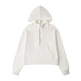 thumbnail image 5 of Hotiary 7-14Y Girls Casual Half Ziper Hoodies Long Sleeve Solid Color Pullover Sweatshirts With Thumb Hole, 5 of 8