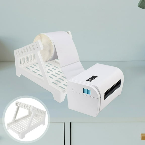 Raindrops  Printer Accessory Professional Shipping Label Stands Holder Name White