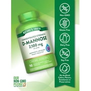 D-Mannose Capsules | 2100mg | 90 Count | Non-GMO & Gluten Free Supplement | by Nature's Truth