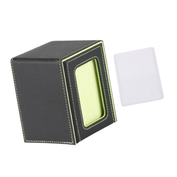 Maytalsory Boîte pour Deck de Cartes à Collectionner Porte-Cartes [Multifonctionnelle et Pratique]: Ce Deck TCG Fermeture Magnétique Organisateur Robuste Noir Vert