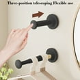 thumbnail image 4 of Space-Saving Extendable Hanger Organizer – Magnetic Laundry Closet Storage Rack for Washing Machines or Dryers (Pack of 2), 4 of 6