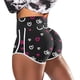 thumbnail image 2 of Gibobby Leggings cortos yoga mujer Pantalones Leggings Strethcy Stretch High Short Printing Mujeres Yoga Cintura Pantalones de yoga(Negro,M), 2 of 5