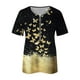 thumbnail image 5 of Blusa informal elegante de manga corta con cremallera y cuello redondo para mujer OAVQHLG3B Store lin121212, 5 of 5