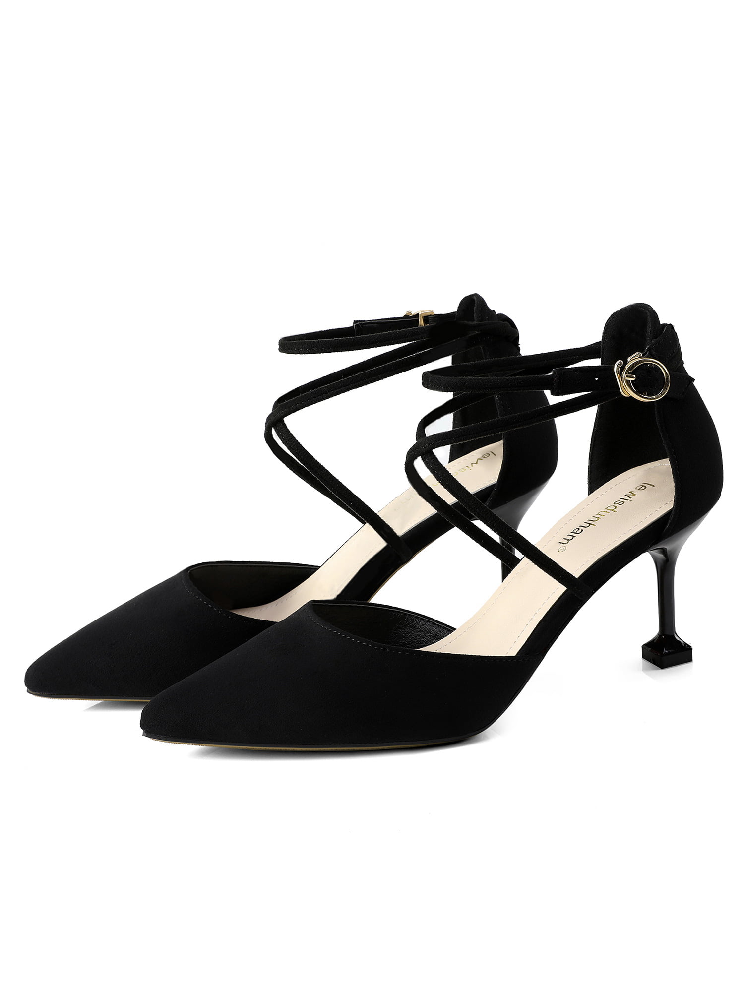 Women Ankle Strap Sandals Ladies Platform Wedge High Heels Stiletto Pump Shoes