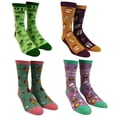 thumbnail image 1 of Youth Food Dill With It, Ice Cream, Naps & Snacks, & PBJ Socks Bundle 4-Pack, 1 of 4