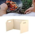 thumbnail image 3 of Camping Stove Windshield, Practical Sturdy Metal Multifunctinal Camping Stove Windscreen Folding Design Portable  For Picnic, 3 of 8