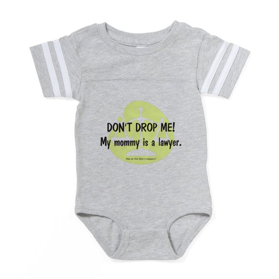 CafePress - 2 Lawyer Mommy - Cute Infant Baby Football Bodysuit