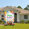 thumbnail image 2 of Amhnf Happy Easter Garden Flag With Colorful Eggs And Flowers For Home Outdoor Garden Yard Decor 12x18 inch, 2 of 5