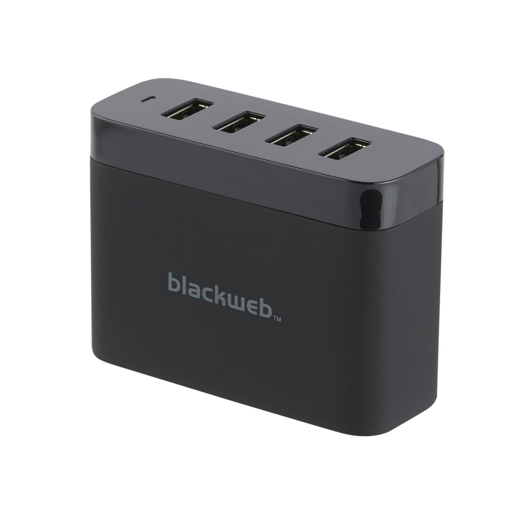 Blackweb Universal Wall Charger 9.6Amp, Black