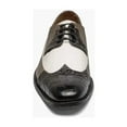 thumbnail image 3 of Stacy Adams Gallinari Wingtip Lace Up Leather Shoes Black Gray 25660-910, 3 of 8
