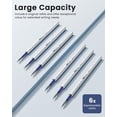 thumbnail image 5 of STAGEEK Blue Gel Pens GX3, 12Pcs Quick Dry Blue Ink Pens with 3 Extra Refills, Fine Point Retractable Smooth Writing Pens for Journaling, Office, Note Taking, Nurse Aesthetic, 5 of 9