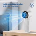 thumbnail image 6 of CHUNYAN Three-in-one handheld turbo high-speed small fan USB charging new ice-sensitive fan portable bladeless fan, 6 of 7