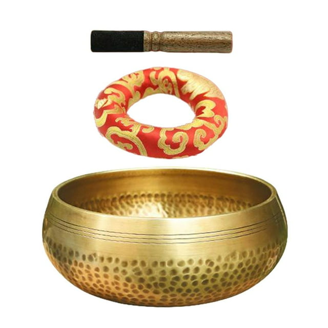GUOOL Copper Singing Bowl Set Buddhist Meditation Religion dia 8cm kits 4