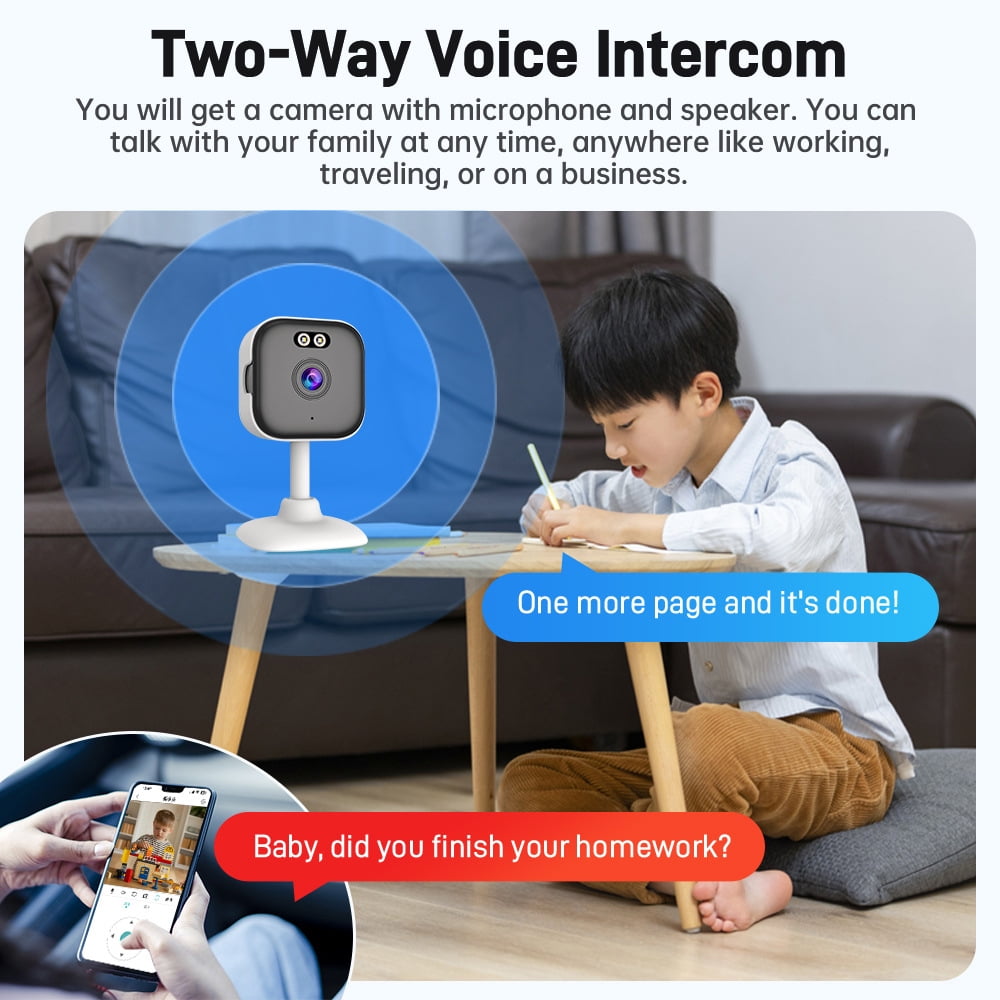 5MP HD Dual-Band WiFi Camera | Full-color night vision | Two-way voice communication | Motion detection alarm | Home baby monitor pet monitor