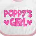 thumbnail image 4 of Inktastic Poppy's Girl Pink with Hearts Girls Baby Bib, 4 of 4