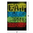 thumbnail image 2 of Gamers - Gaming Poster / Print (Eat & Sleep & Game & Repeat...), 2 of 6