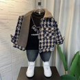 Boys Plush Jacket 2024 New Boys Winter Handsome Boys Thickened Jacket