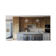 Penn Collection One-Light Natural Brass Clear Glass Farmhouse Pendant Light
