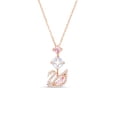 thumbnail image 1 of Collar con colgante de cisne de Swarovski en oro rosa y transparente, 1 of 6