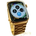 thumbnail image 2 of Custom 24K Gold Plated 44mm iWatch Series 6 Stainless Steel with Links Band - O2 Monitor LTE GPS, 2 of 4
