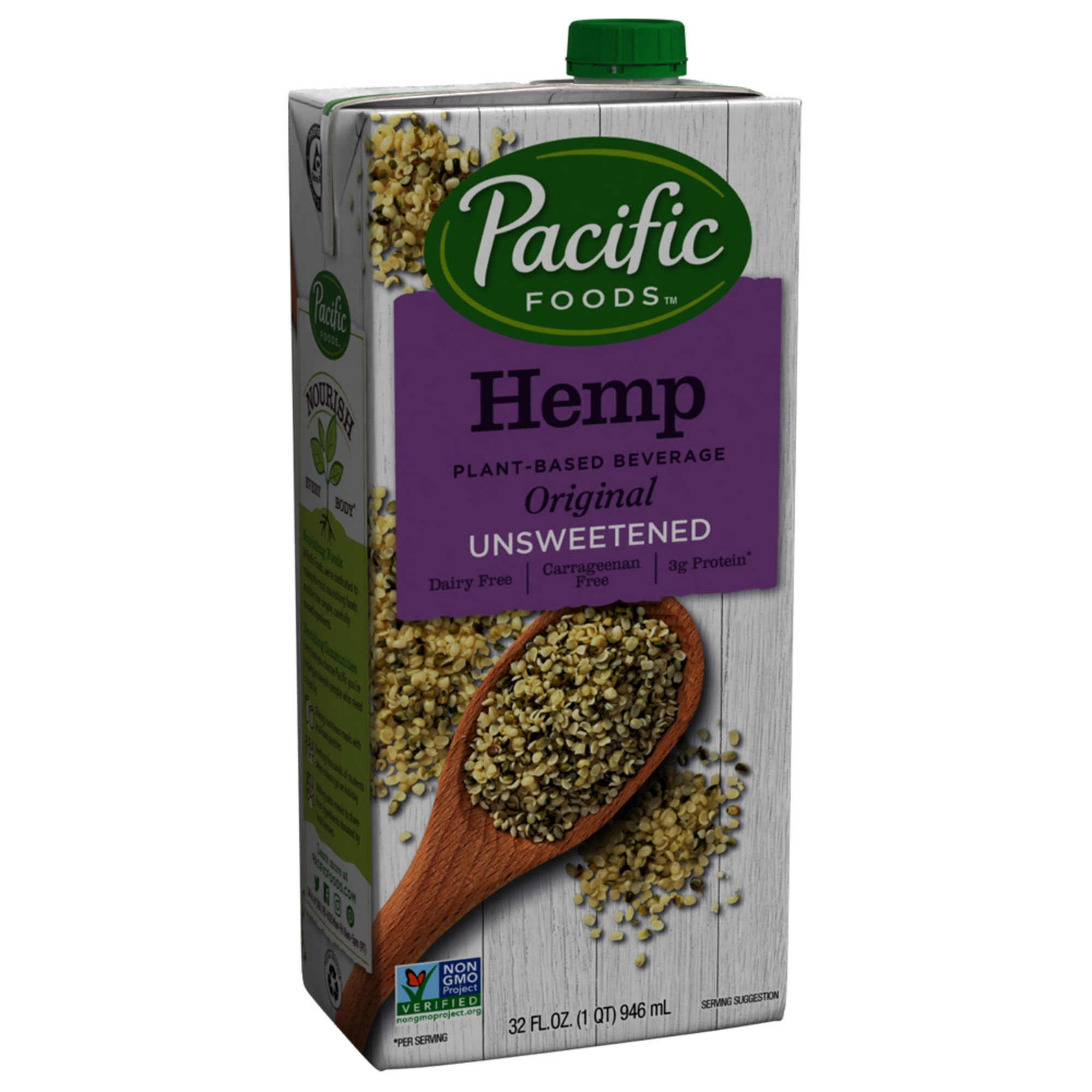 Pacific Foods Hemp Original Unsweetened PlantBased Beverage, 32 oz
