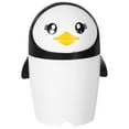 thumbnail image 1 of Milisten Penguin Trash Can Mini Garbage Container Bin for Car and Home Bedroom Office, 1 of 6