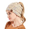 thumbnail image 4 of Bonnets pour Femmes Doublés de Satin Bonnets d'Hiver Chauds pour Femmes Bonnets Épais pour l'Hiver, 4 of 5