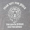 thumbnail image 5 of Wild Bobby Fear Not For Jesus The Lion Of Judah Has Triumphed Inspirational/Christian Men Premium Tri Blend Tee, Premium Heather, XX-Large, 5 of 5