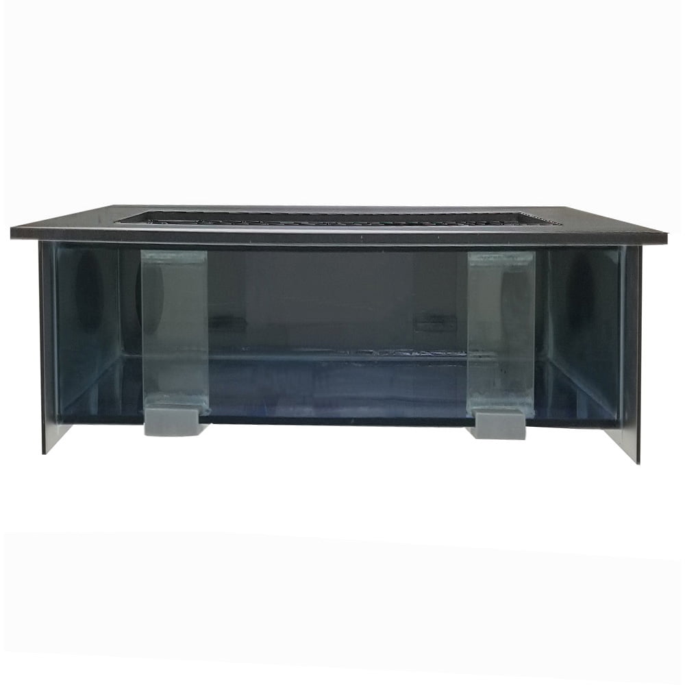 Aussie Aquariums 3.0 Modern Wall Mounted Fish Tank – Contemporary Aquatic Habitat and Living Art Display (Verticali, Silver)