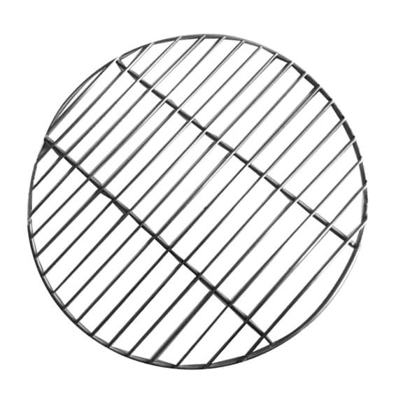 Luxshiny Circle Grill Mesh Round Grilling Rack Silver for Indoor Barbecue 1Pack