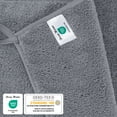 thumbnail image 6 of Jessy Home 4 Pack Oversized Bath Sheet Towels 700 GSM Ultra Soft Dark Gray Bath Towel Set, 6 of 8