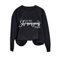 thumbnail image 4 of BLTIBY St Patricks Day Sweatshirt for Women Spring Fall Lucky Printed Long Sleeve Round Neck Fashion Causal Pullover Tops 2025 Black 2 XL, 4 of 4