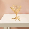 thumbnail image 3 of KLKCMS Bird Nest Ball Stand Rack, Glass Ball Holder Base, Collectibles Pedestal Support Gold 11cm H, 3 of 9