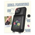 thumbnail image 4 of Smartish iPhone 14 Max Crossbody Wallet Case - Dancing Queen [Purse/Clutch with Detachable Strap & Wristlet] Protective Cover with Credit Card Holder - Catch the Bouqet, 4 of 6