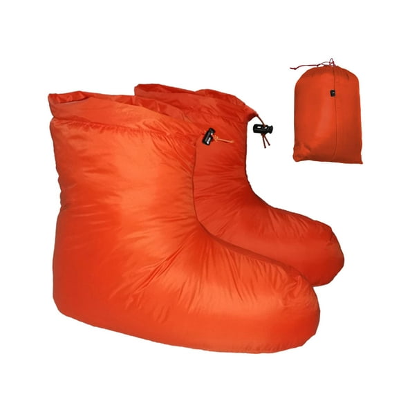 Almencla Down Slipper Boots Anti Slip Hiver Chaussons pour le Camping en Plein Air Chambre L
