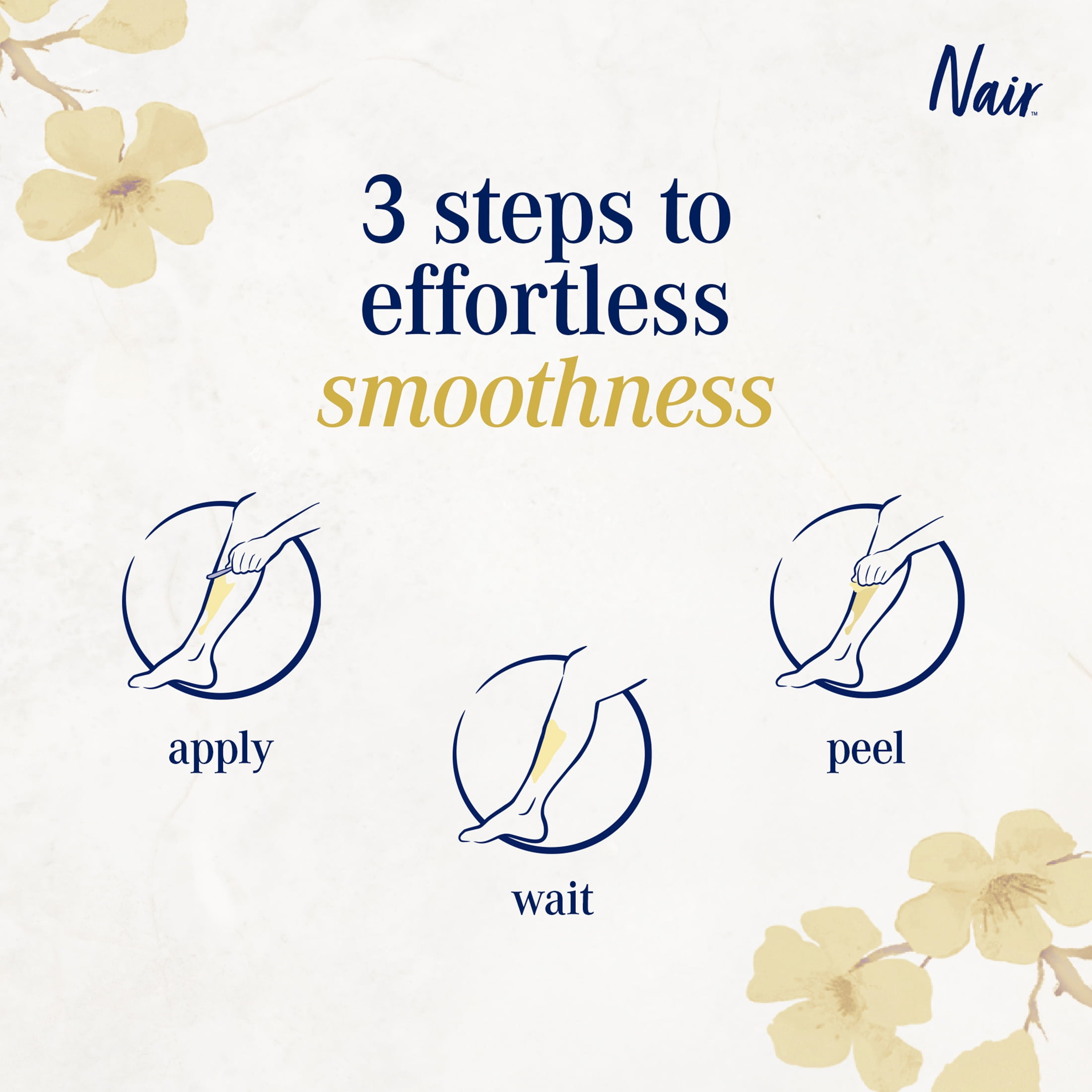 Nair Cire Divine Microwave Resin Wax for Legs & Body with Japanese Cherry Blossom and Rice Bran Oil, 400g
