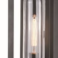 thumbnail image 5 of Vaxcel Pullman 1 Light Black Modern Industrial Outdoor Wall Sconce Clear Glass, 5 of 8