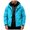 Blue-zhDLg-Blue, variant on Men's Winter Coat Water Proof Fleece Lined Warm Winter Jacket with Pockets Insulated Windproof Hooded Parka