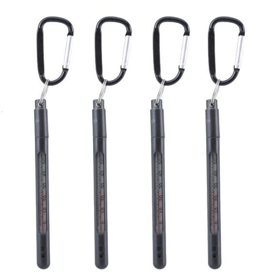 4Pcs Outdoor Water Thermometer Fly Fishing Water Temperature Measurement Tool