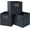 Grey, variant on Fabric Cubby Storage Bins,13x13x13 Inches ,Cube Organizer Bins Foldable Storage Bins with Dual Handles Fabric Organizer Bins and Basket Storage Box,Set of 3 ,Navy Blue