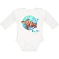 thumbnail image 3 of Inktastic Fort Lauderdale, Florida Swimming Sea Turtle with Bubbles Boys or Girls Long Sleeve Baby Bodysuit, 3 of 5